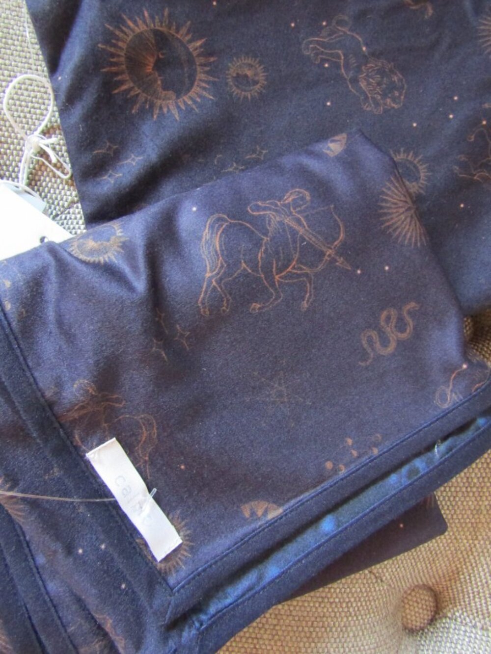 Johnny Was Calme Astrology Print Small Yoga Towel - Picture 7 of 7